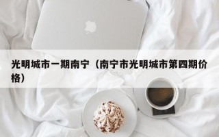 光明城市一期南宁（南宁市光明城市第四期价格）