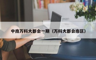 中南万科大都会一期（万科大都会南区）